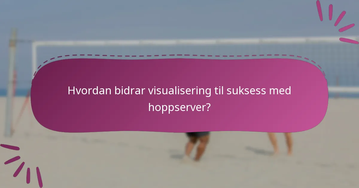 Hvordan bidrar visualisering til suksess med hoppserver?